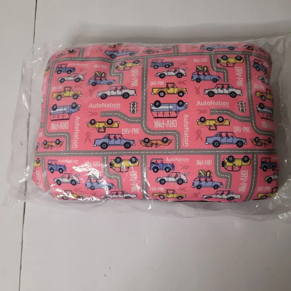 AutoNation DRV Pink Breast Cancer Awareness Car Pillow